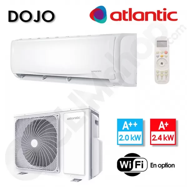 Climatiseur DOJO ECO Atlantic R32 AS 007 DBB.UI et 1U 007 DBRB.UE - 2 kW