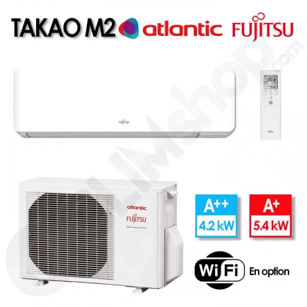 Climatiseur Takao M2 ASYG 14 KMCE.UI et AYOG 14 KMCC.UE - 4.2 kW