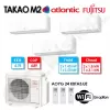 Clim tri-split Fujitsu Atlantic Takao M2 AYOG 24 KBTA3.UE + 2 X ASYG 7 KMCC.UI + 1 X ASYG 12 KMCC.UI