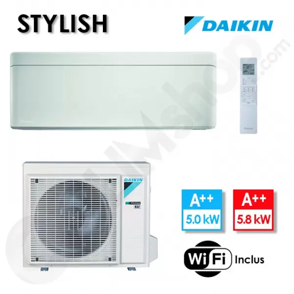 Climatiseur FTXA50CW et RXA50A Blanc - Stylish Daikin - 5 kW