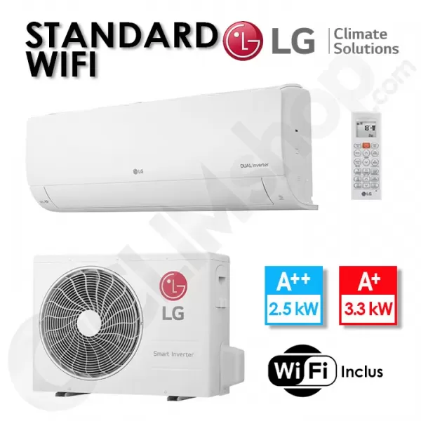 Climatiseur LG Standard Wifi S09ET.NSJ et S09ET.UA3 - 2.5 kW