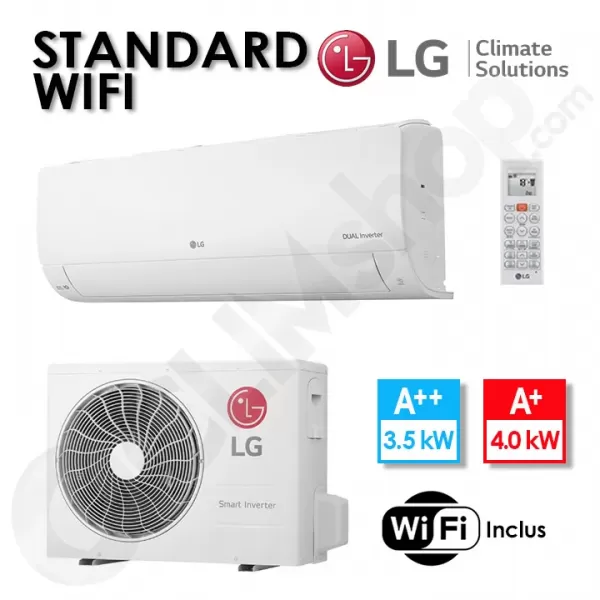 Climatiseur LG Standard Wifi S12ET.NSJ et S12ET.UA3 - 3.5 kW