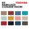 Kit habillage couleur HAORI Bleu Acier / Taupe / Brun / Turquoise