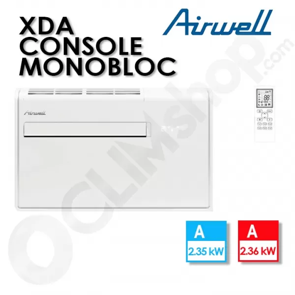 Clim console monobloc réversible inverter Airwell XDAW-023R-09M25 - 2.35 kw
