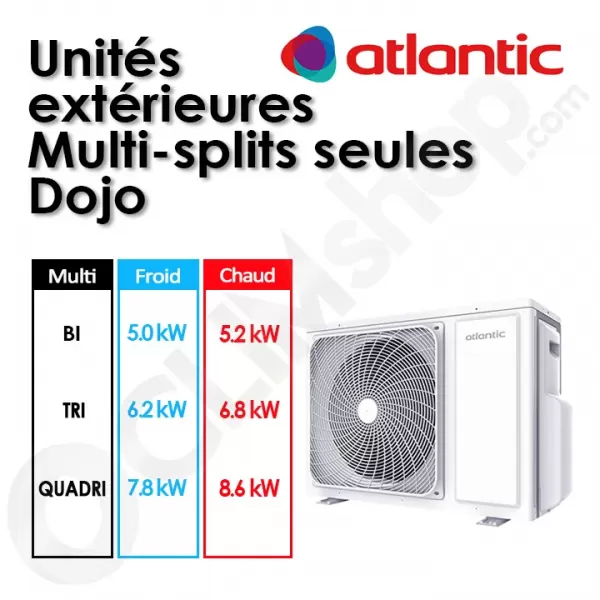 Groupes extérieurs Atlantic Dojo 2U 018 NBB.UE - 3U 024 NBB.UE - 4U 030 NB.UE