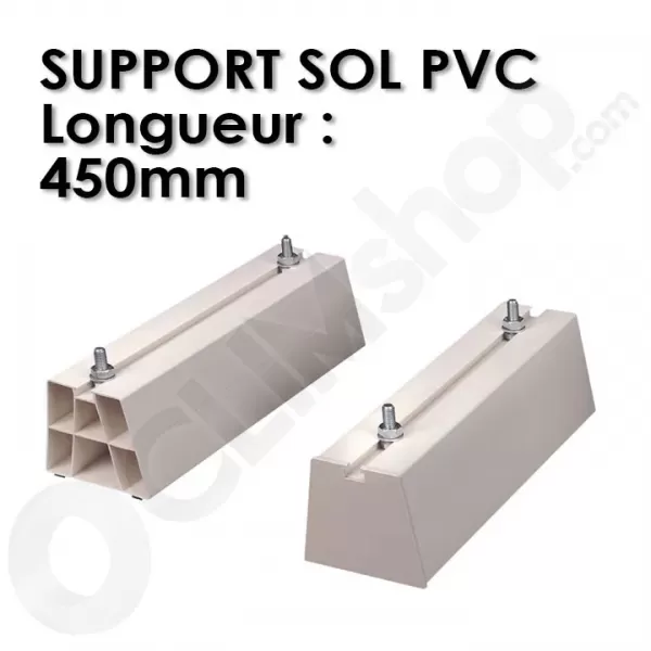 Support sol PVC pour groupe extérieur de climatisation - 450 mm