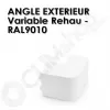 Angle extérieur variable pour goulotte climatisation 60x60 / 90x60 / 110x60 / 150x60mm Rehau