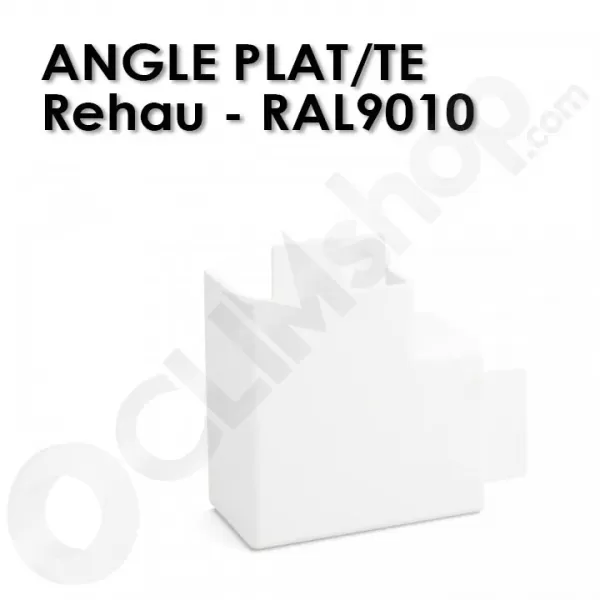 Angle plat / Té pour goulotte REHAU 60x60 / 90x60 / 110x60 / 150x60mm