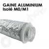 Gaine aluminium isolée au feu MO/M1 160 et 200mm pour réseau de clim gainable 10 mètres