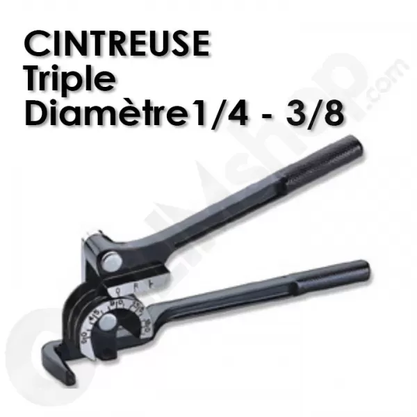 Cintreuse triple diamètre 1/4 3/8 pour liaison frigorifique de climatiseur