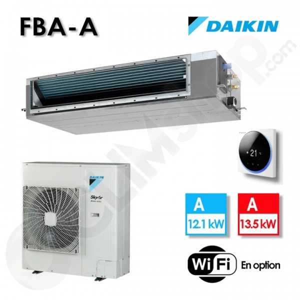 Gainable Daikin climatisation réversible SKY AIR Active FBA125A / AZAS125MV1  avec télécommande BRC1H52W - 12.1 w
