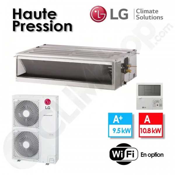 Climatisation Gainable LG haute pression UM36F.N20 / UUD1.U30 avec télécommande PREMTB001- 9.8 kw