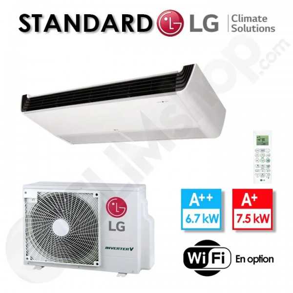 Plafonnier LG R32 UV24F.N10 / UUC1.U40 avec télécommande infrarouge - 6.7 kw