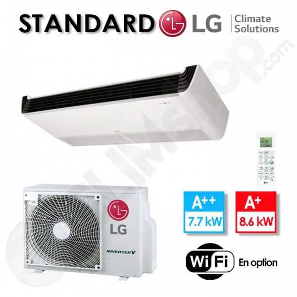 Plafonnier LG R32 UV30F.N10 / UUC1.U40 avec télécommande infrarouge - 7.7 kw