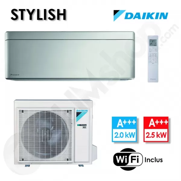 Climatiseur FTXA20BS et RXA20A Silver - Stylish Daikin - 2  kW