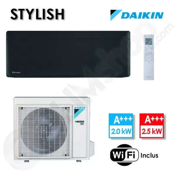 Climatiseur FTXA20BB et RXA20A Noir - Stylish Daikin - 2  kW