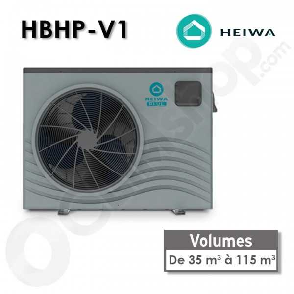 Pompe à chaleur Piscine Heiwa Blue Inverter HBHP35V1 / HBHP55V1 / HBHP75V1 / HBHP95V1 / HBHP115V1
