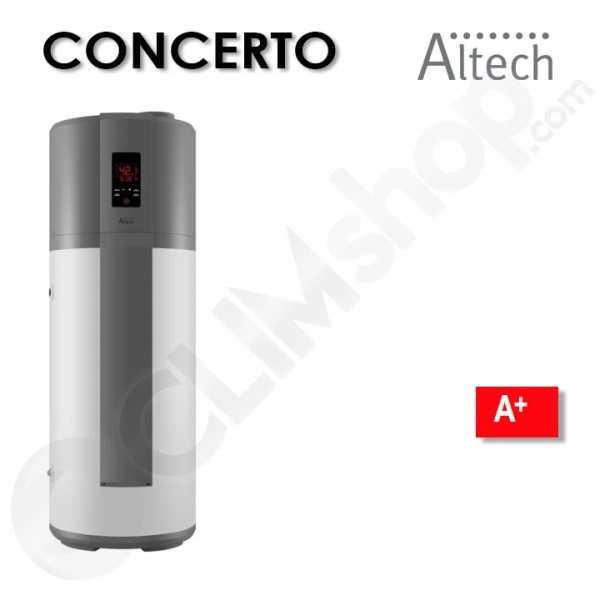 Chauffe-eau thermodynamique Altech Concerto 195 et 246 litres