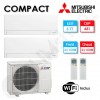 Bi-split Mitsubishi climatisation MXZ-2F33VF + 2 x MSZ-AY15VGK - (3.3 kW)