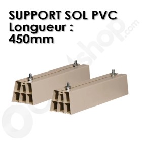 Support sol PVC pour groupe extérieur de climatisation - 450 mm