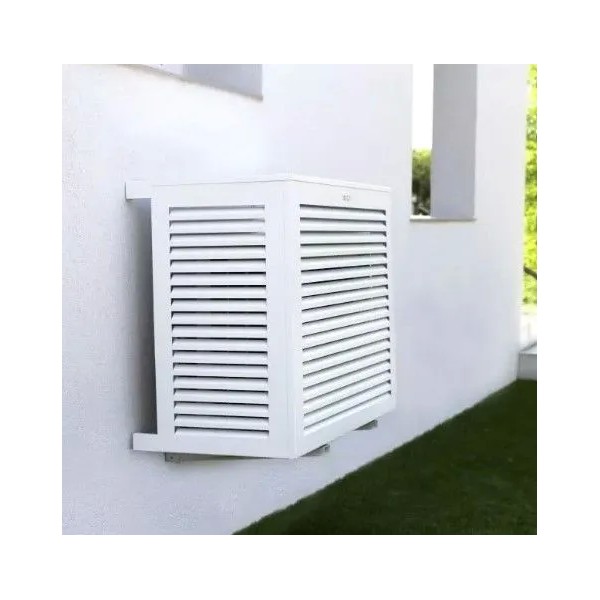Cache climatisation aluminium blanc pas cher