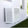 Cache climatisation aluminium blanc pas cher