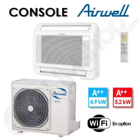 Console réversible Airwell XDMX-050N-09M25 et YDAX-050H-09M25 - 5.0 kW