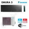 Climatiseur FTXJ42AB et RXJ42A Noir - Emura 3 Daikin - 4.2 kW