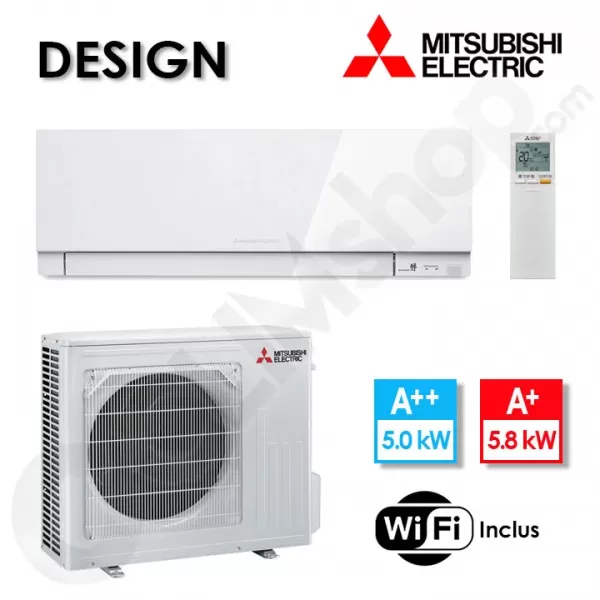 Climatiseur Mitsubishi MSZ-EF50VGKW et MUZ-EF50VG Blanc - 5.0 kW