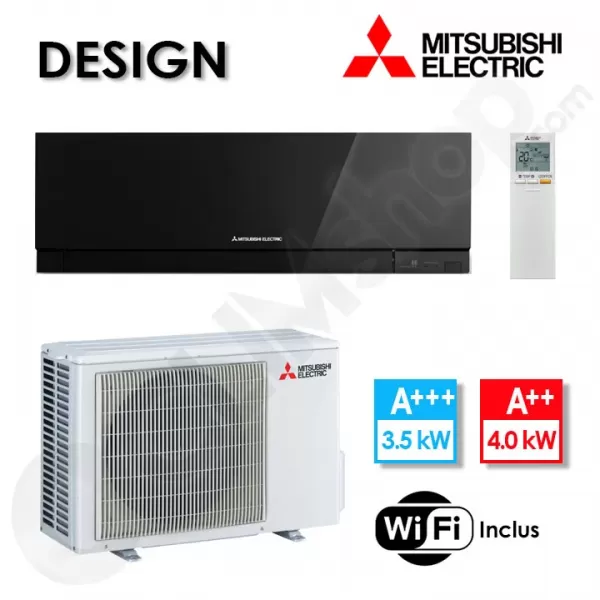 Climatiseur Mitsubishi MSZ-EF35VGKB et MUZ-EF35VG Noir - 3.5 kW