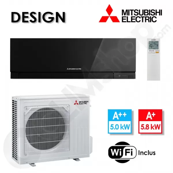 Climatiseur Mitsubishi MSZ-EF50VGKB et MUZ-EF50VG Noir - 5.0 kW