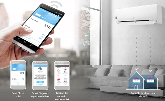 Activation du wifi sur un climatiseur LG